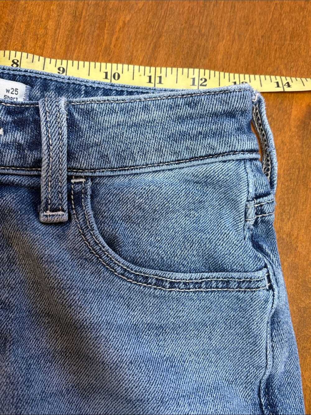 Hollister Light Blue Curvy High Rise Boot Cut Raw-Hem Jeans, 0 Short - Picture 7 of 10